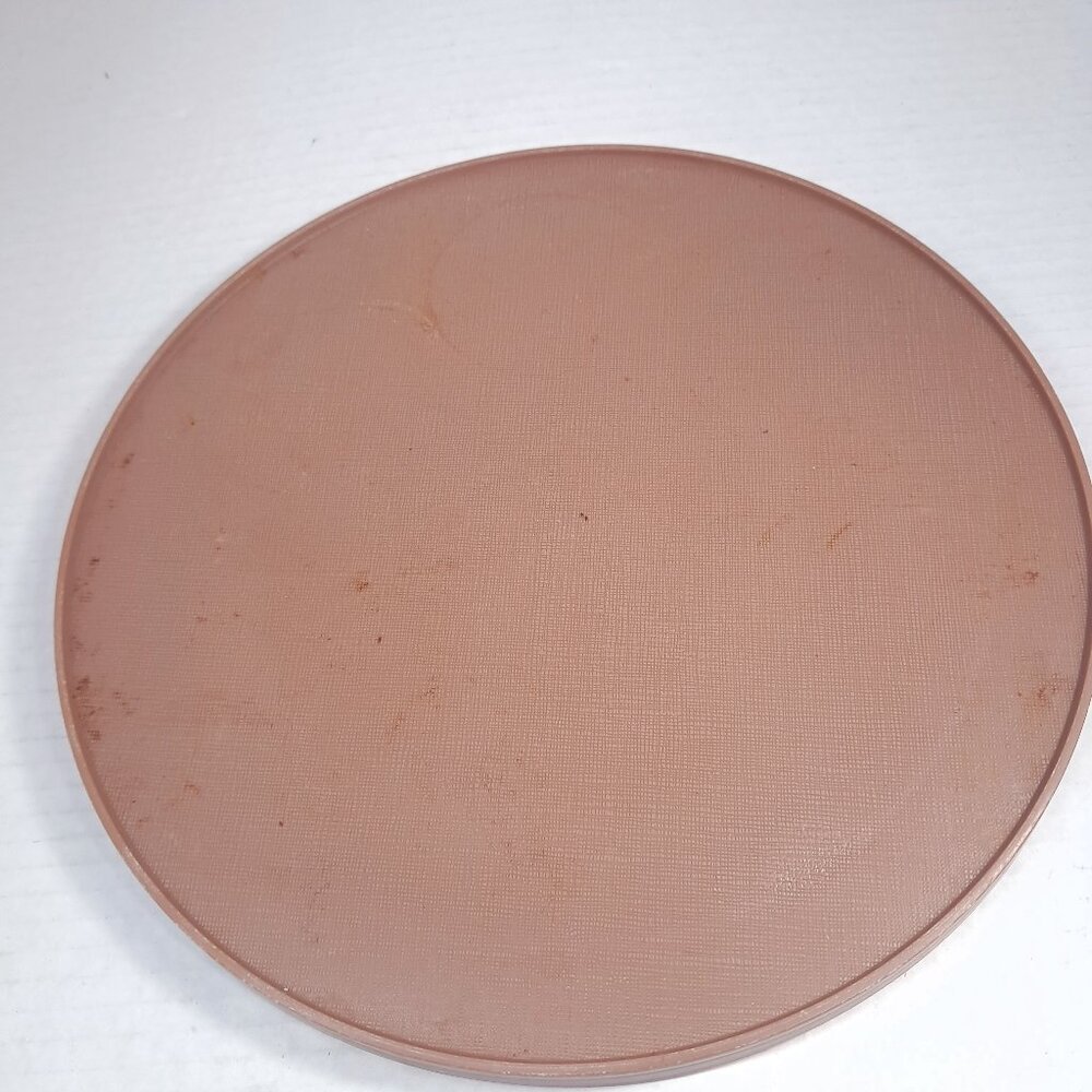 Vintage RUBBERMAID Lazy Susan Brown turntable spinner spice Round JB1 2709 2787